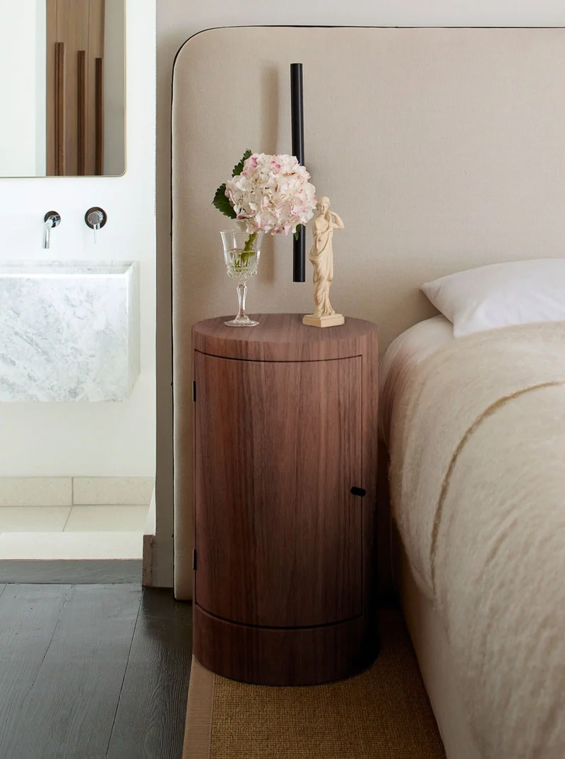 Pair of Constant Nightstand in Oiled Walnut