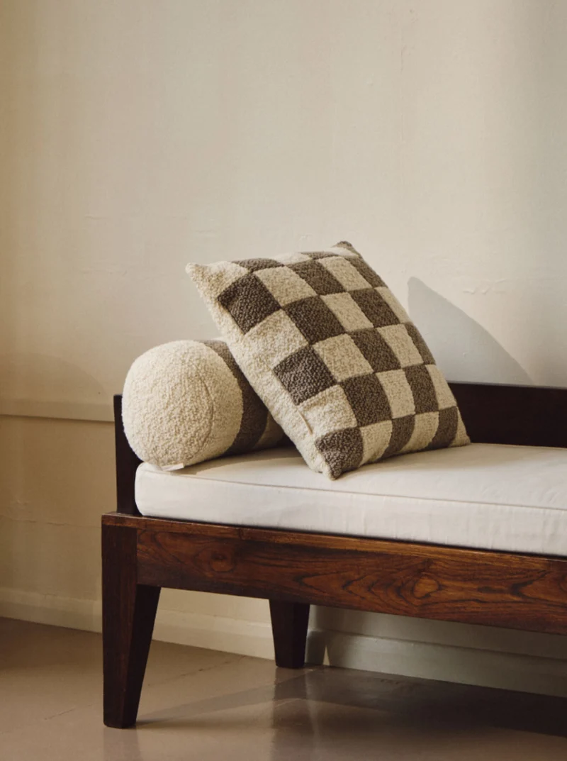 Le Carré - Wool Bouclé - Sawdust/Eggshell