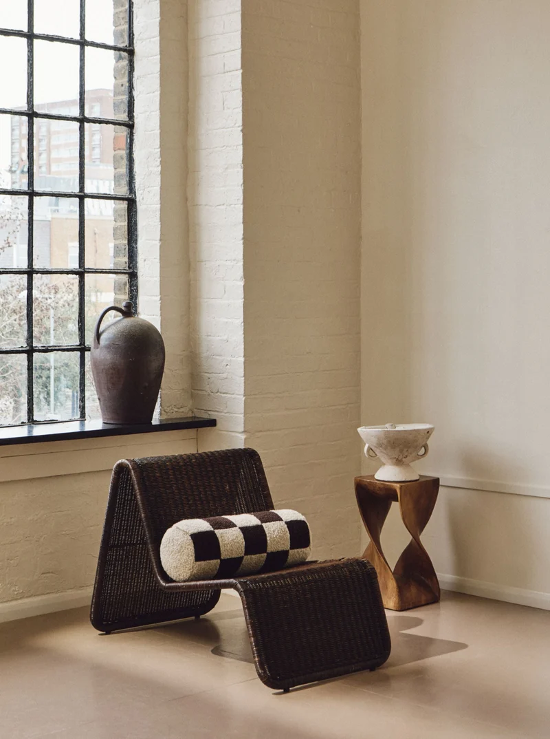 Le Cylindre - Wool Bouclé - Chocolate/Eggshell