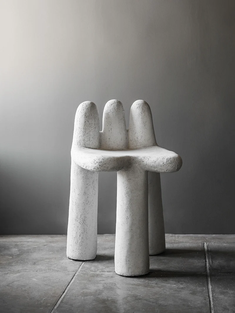 Washed Concrete Chair