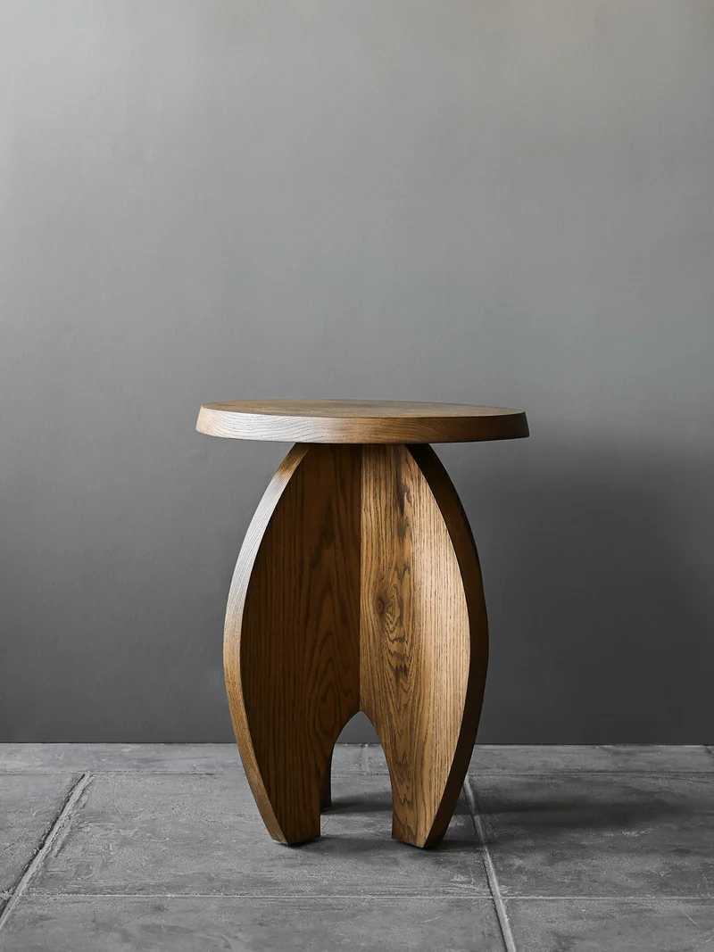 'Fusée' Stained Oak Side Table