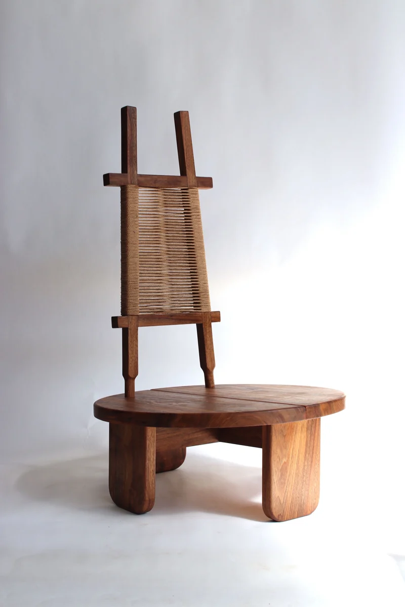 'Wilson' Wallnut-rope Chair
