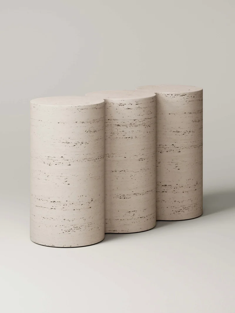 M_008 Travertine Console