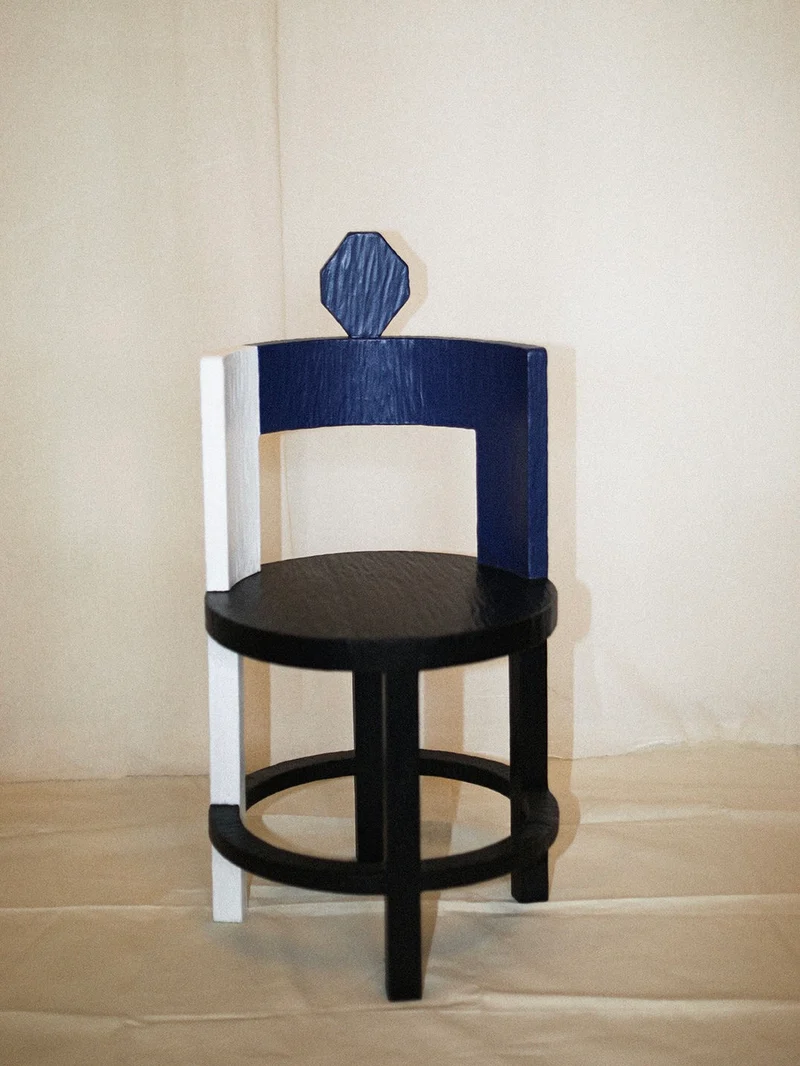 Sculptural Chair I in Primary Colors