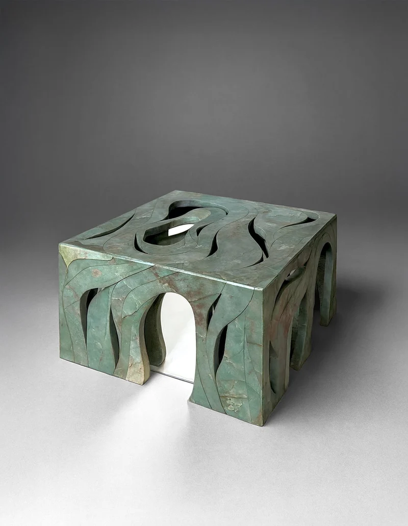 'Orbis' Marble Side Table