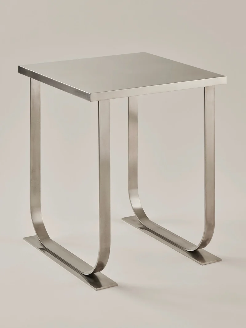 Serge Side Table, stainless steel