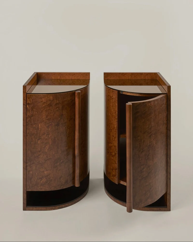Yves Side Table / Cabinet (modular), in maple