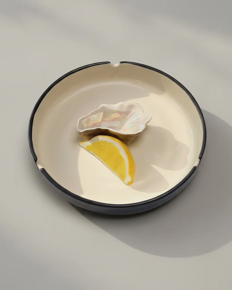 PLAISIR SOLITAIRE ceramic ashtray