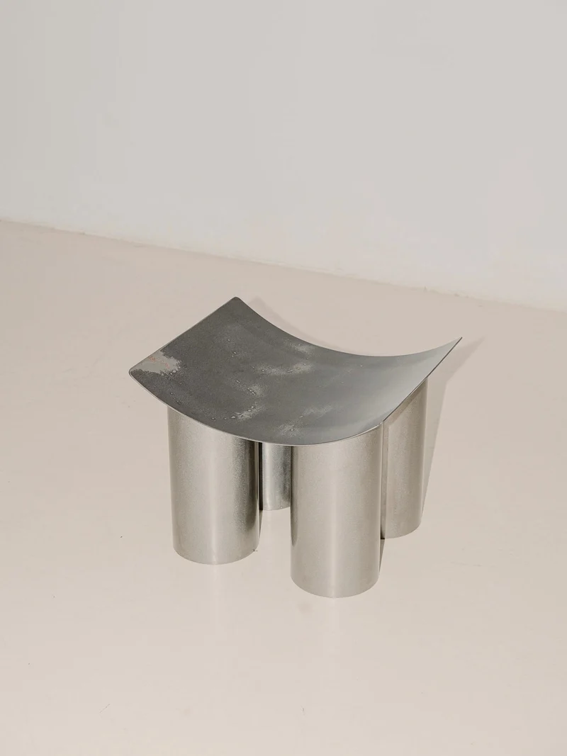 "Tut" Stool in Stainless Steel