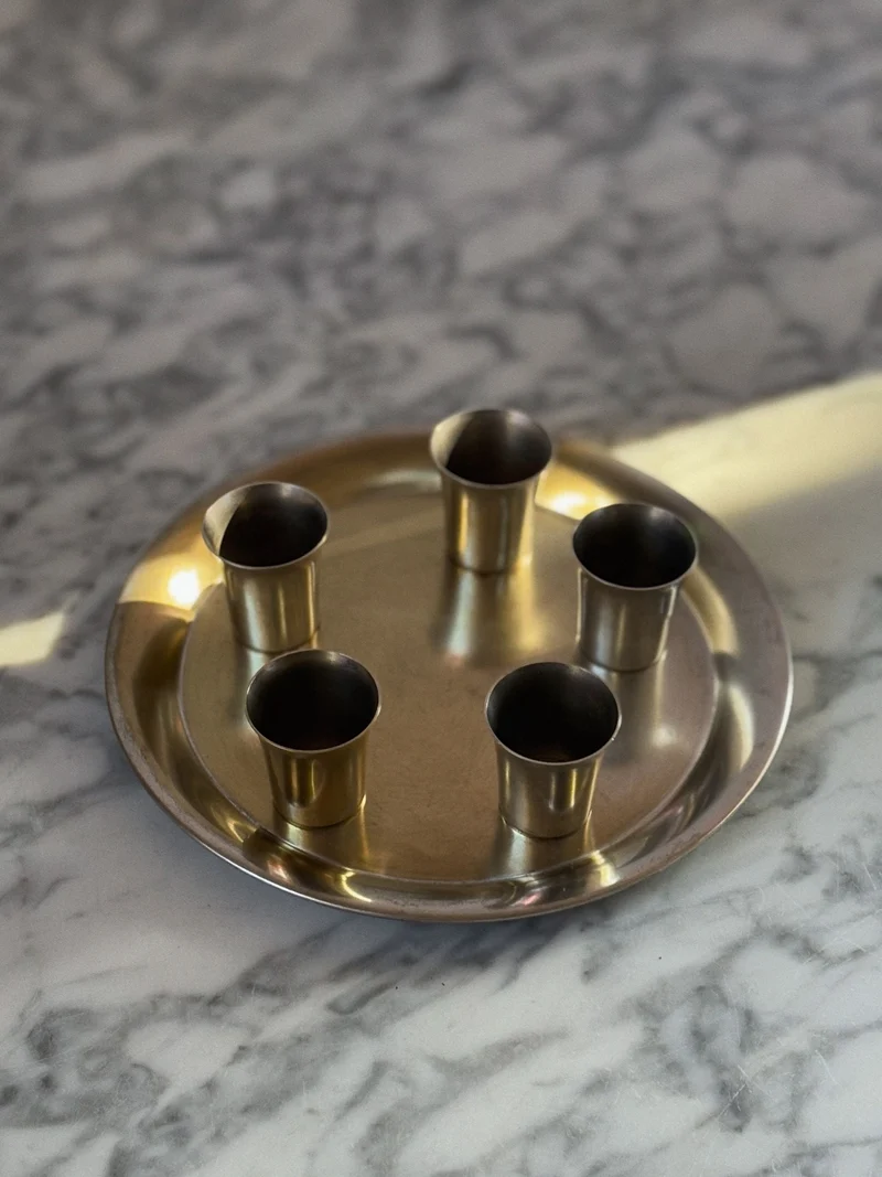 Silver Plated Liquor Server Set, Poland