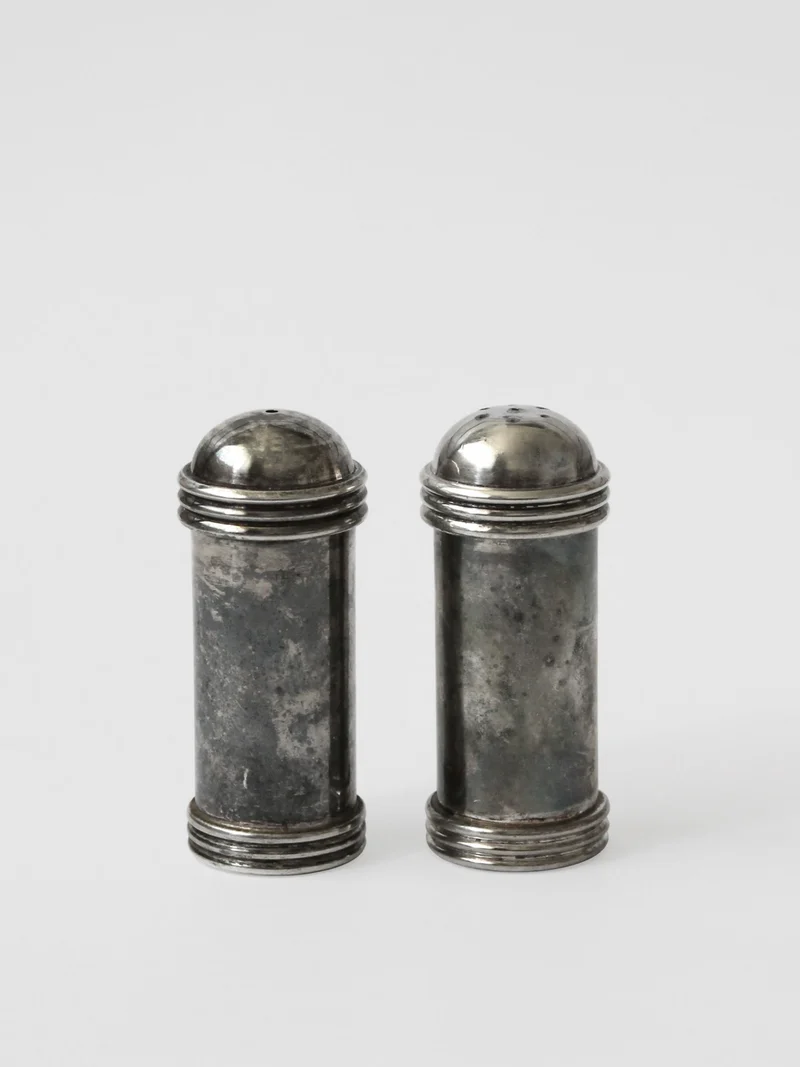 Silver Plated Salt And Pepper Shakers