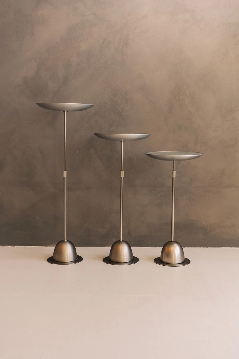 Postmodern Adjustable Side Tables by David Quan