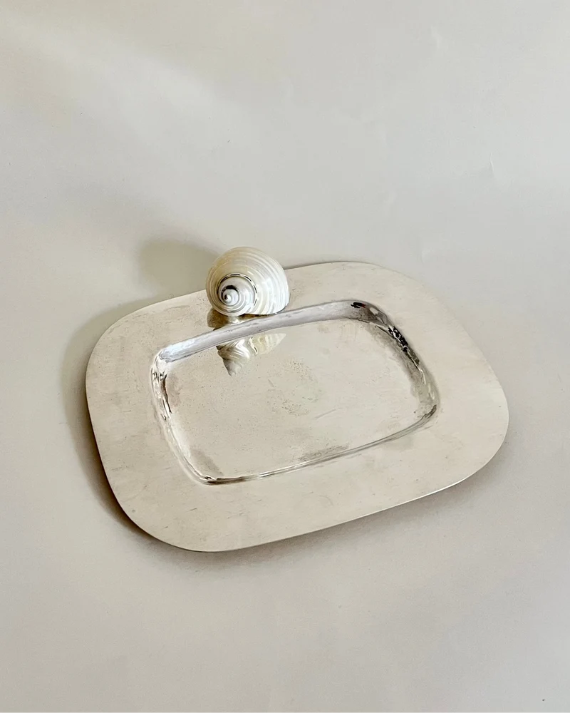 Butter Dish 925 Silver Plate