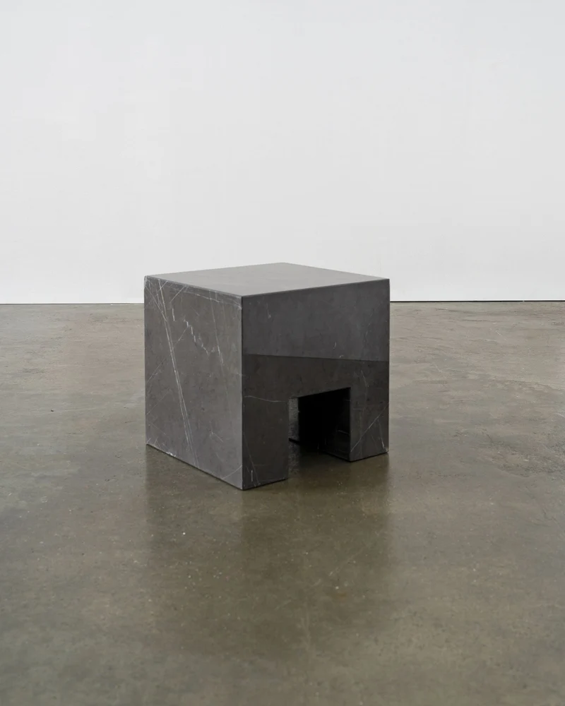 Postmodern Solid Marble Stool / Side Table