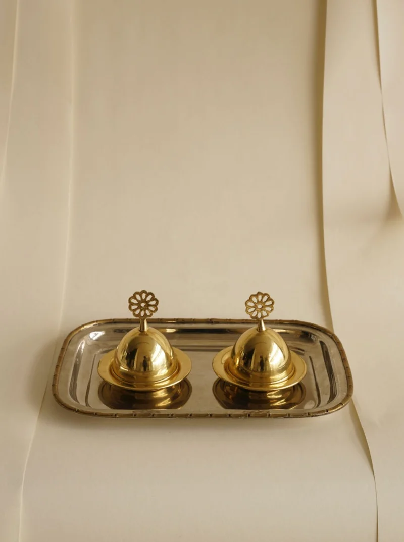 Art Nouveau Plate With Dishes