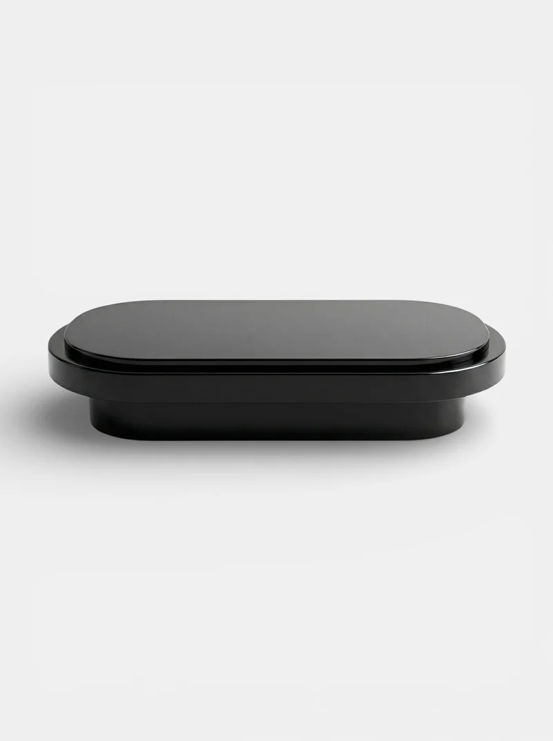 Mirage Black Lacquered Wood Coffee Table