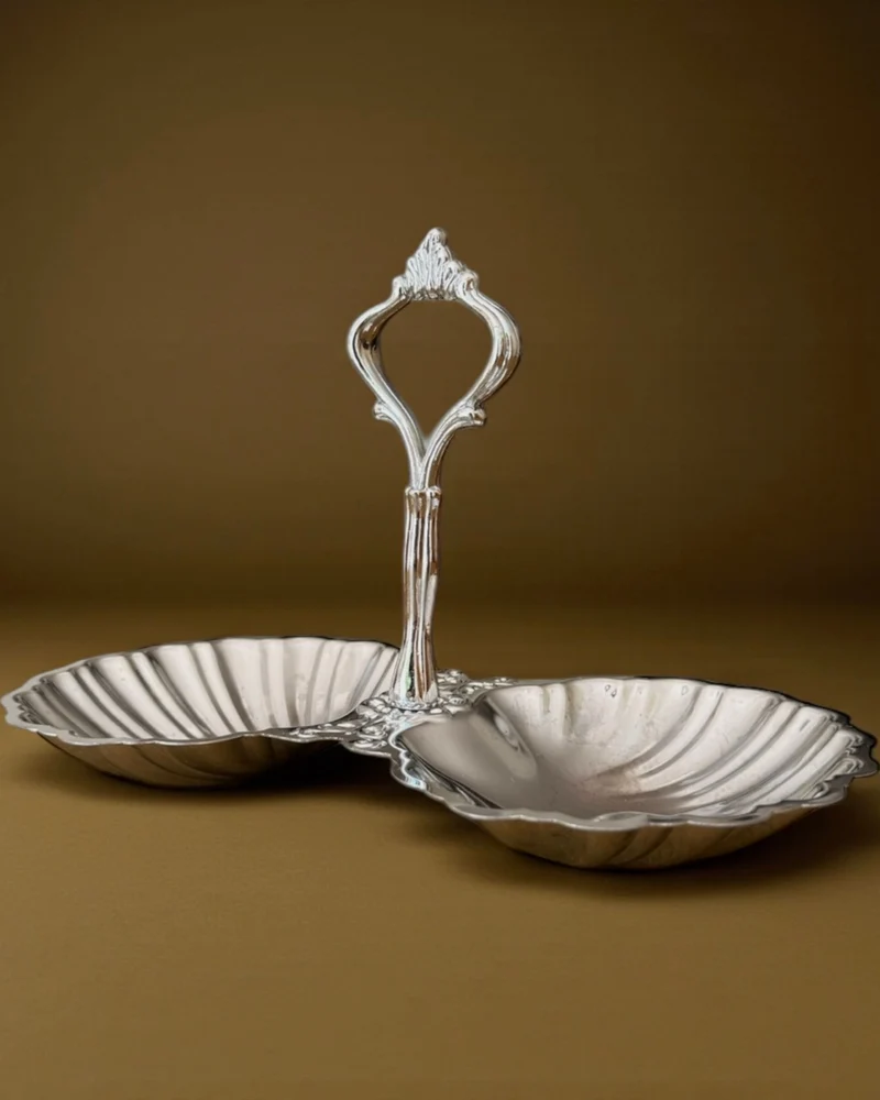 Double Shell Serving Dish