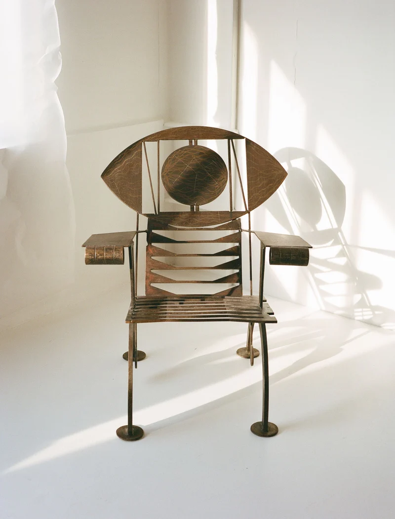Functional Sculpture / Vintage Artist Arm Chair from Nigeria C. 1960-70