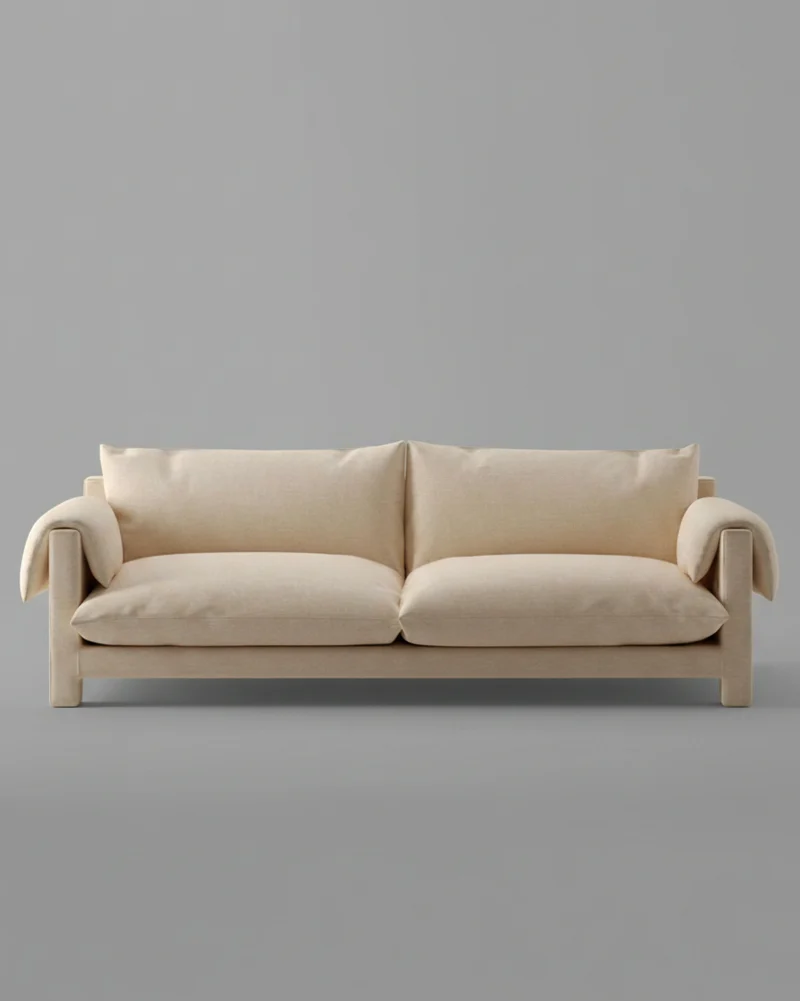 'La Plume' Sofa in Dedar Belsuede Fabric