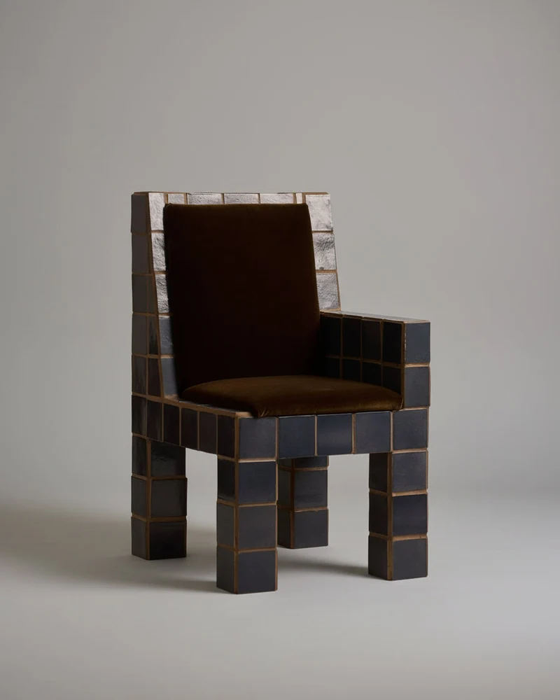 'Jura' Tiled Accent Chair