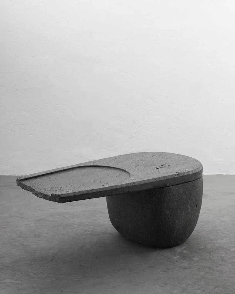 CENTRO Coffee Table Handcarved Volcanic Stone