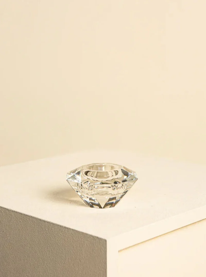 Transparent "Diamant" Storage Tray by Flavio Poli 60's