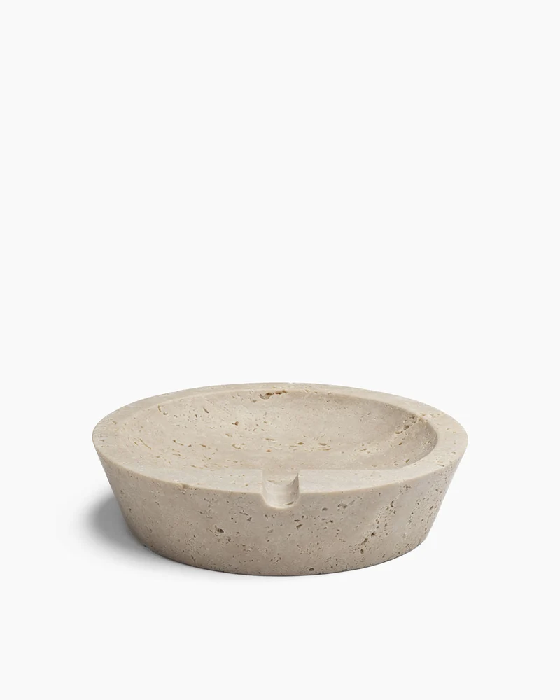 Scandinavian Modern Ashtray in Stone