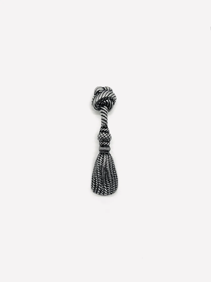 Vintage silver-plated tassel bottle opener