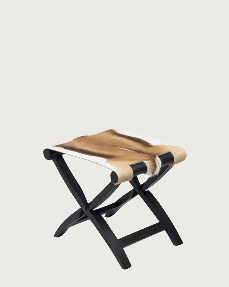 ARTURO FOLDING STOOL/LUGGAGE RACK - ANTELOPE - MERINO SHEEP