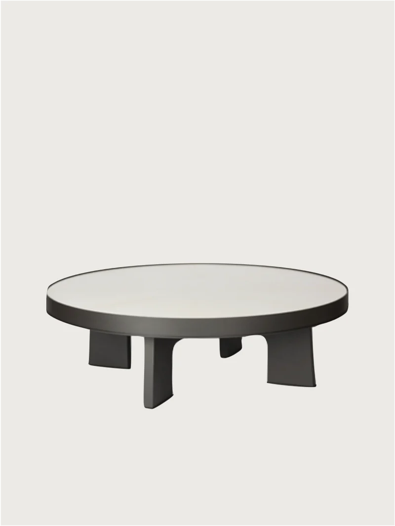 ATTICA ROUND COFFEE TABLE - PARCHMENT