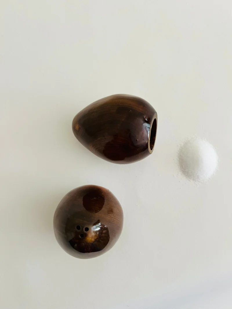 Vintage Danish Wooden Salt & Pepper Set