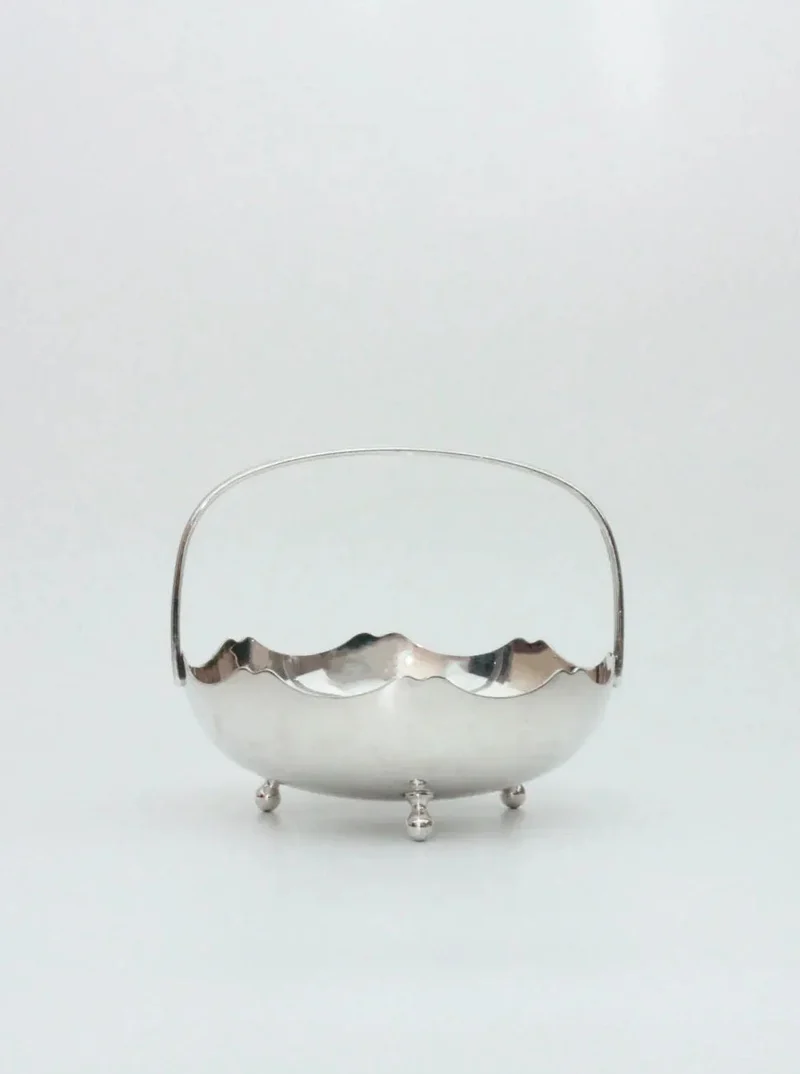 Silver Vintage Basket