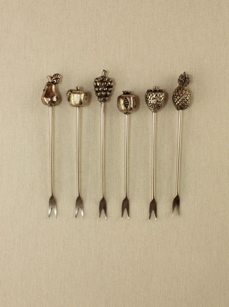 Set of six appetizer skewers
