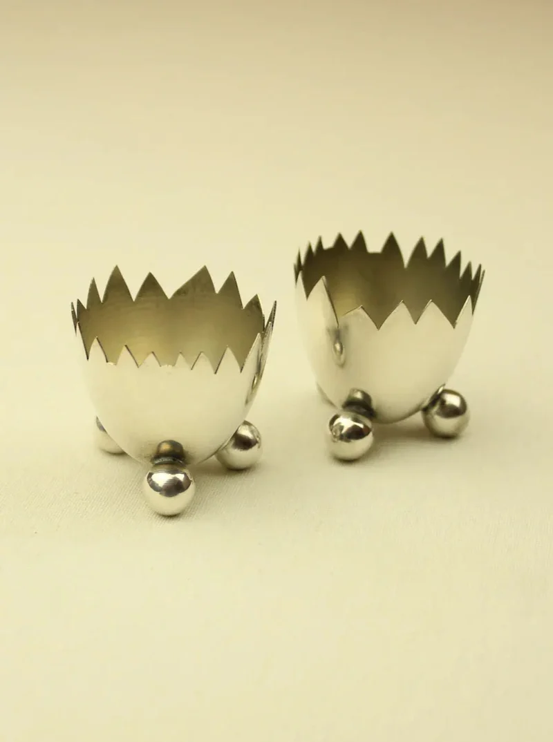 Pair of Silver Plated Egg Cups