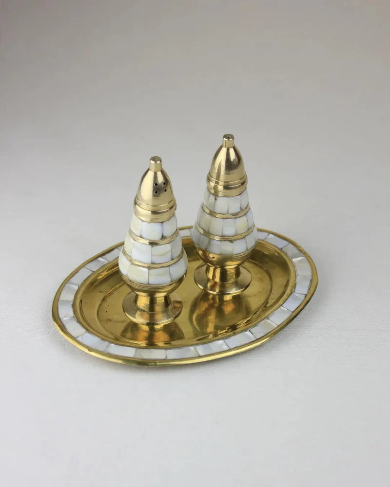 Mother of Pearl Salt and Pepper