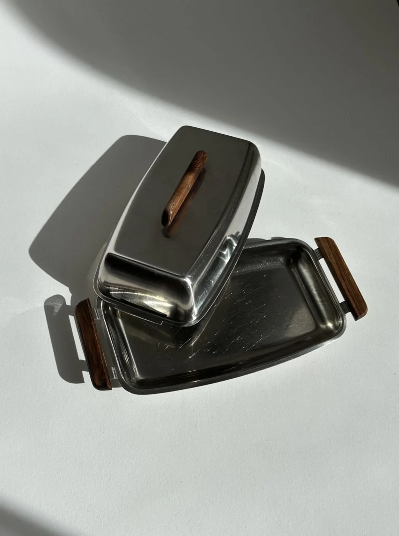 Mid Century Butter Dish by Stelton