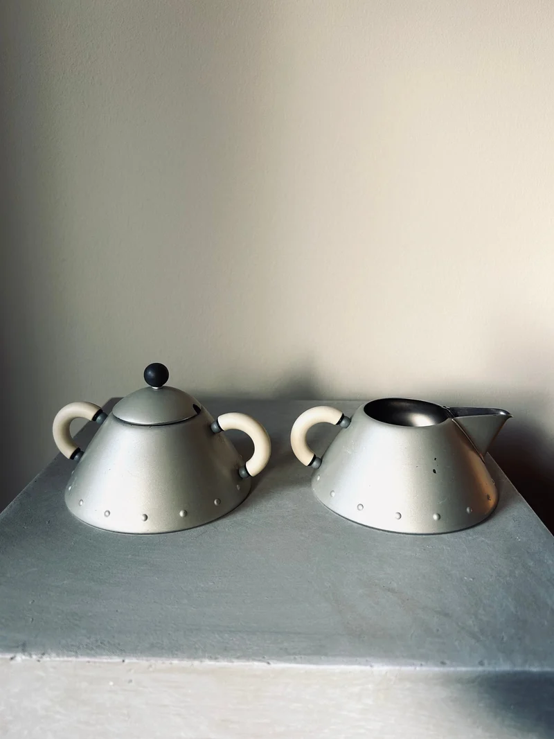 Vintage Alessi Sugar Pot & Creamer Set