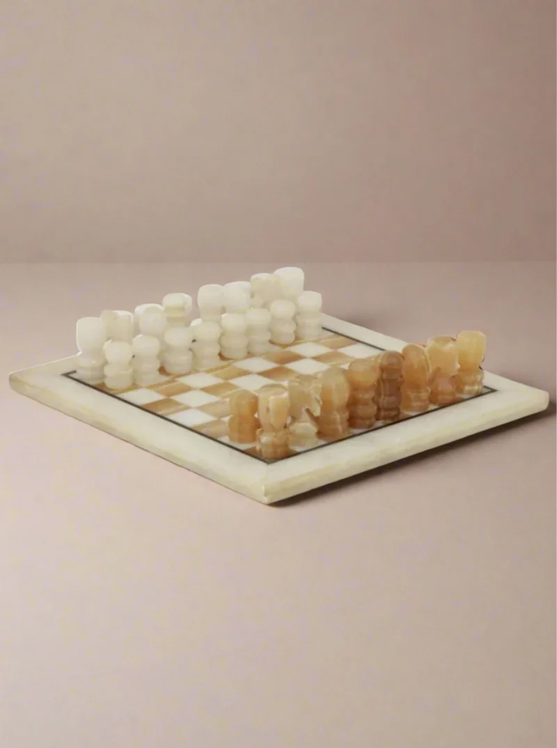 Vintage Marble Chessboard