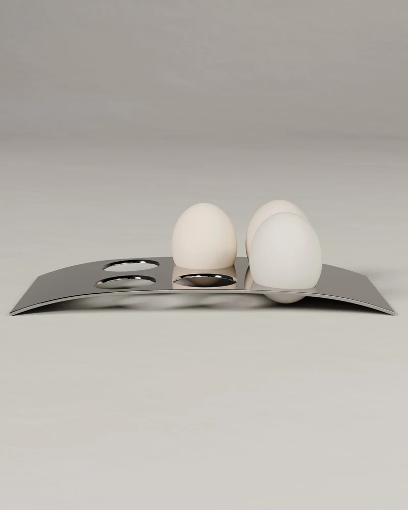 “Ovo” Egg Rack | Stainless Steel