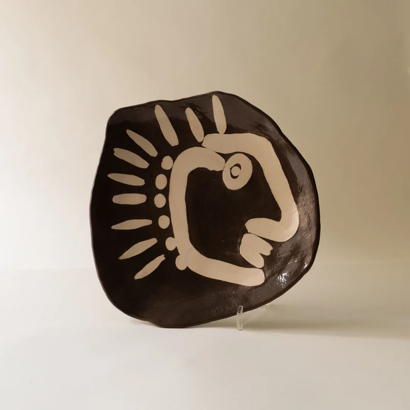 Modernist Ceramic Plate 1950s