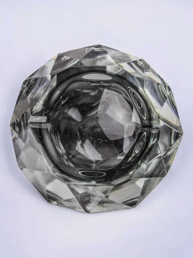 Gray Sommerso Ashtray by Seguso, Murano, Italy, 1970s