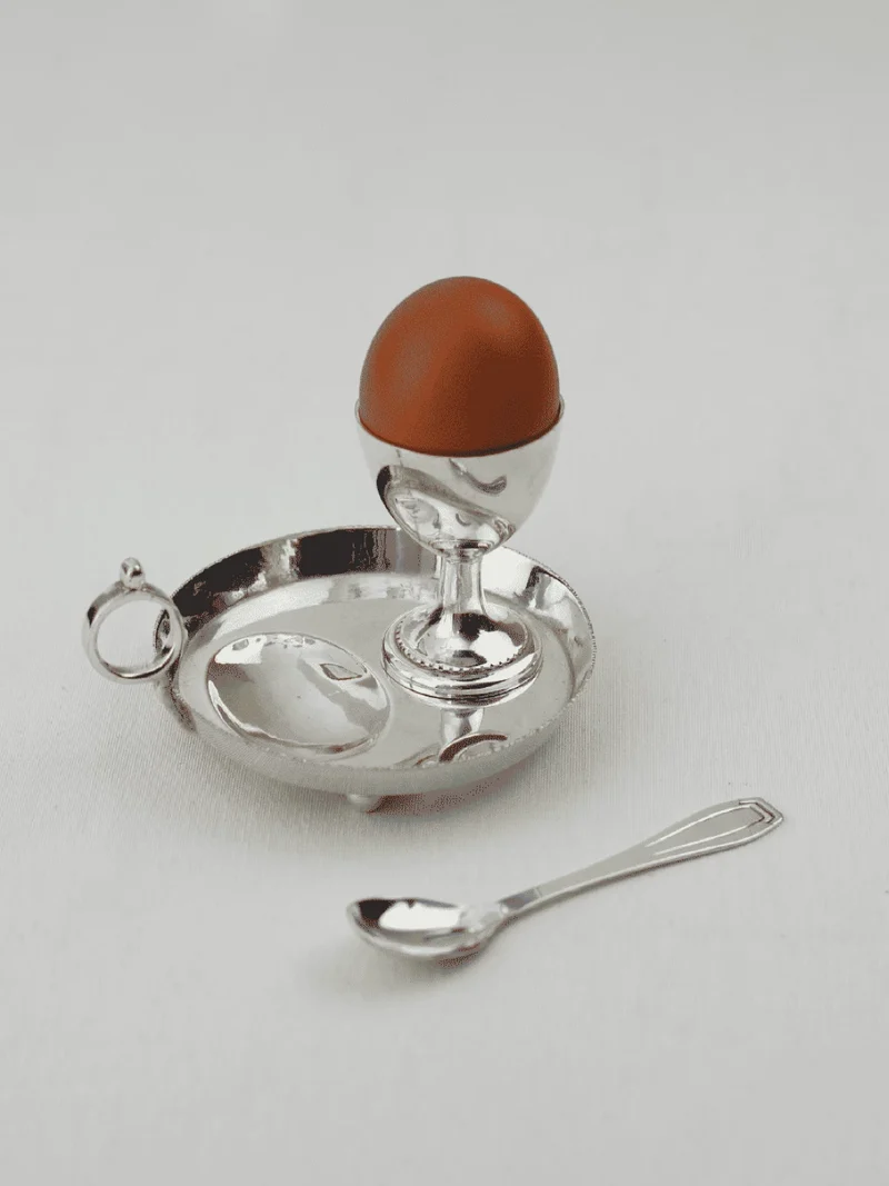Egg Cup with Tray and Handle