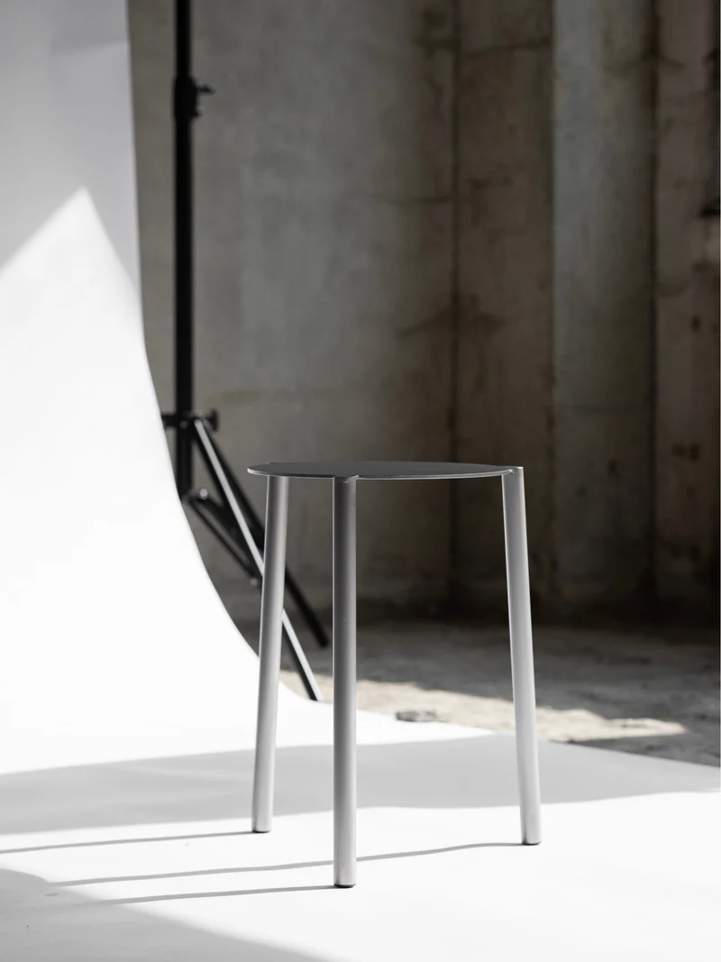 Stool - Isla x Paul Delrez - Stainless Steel