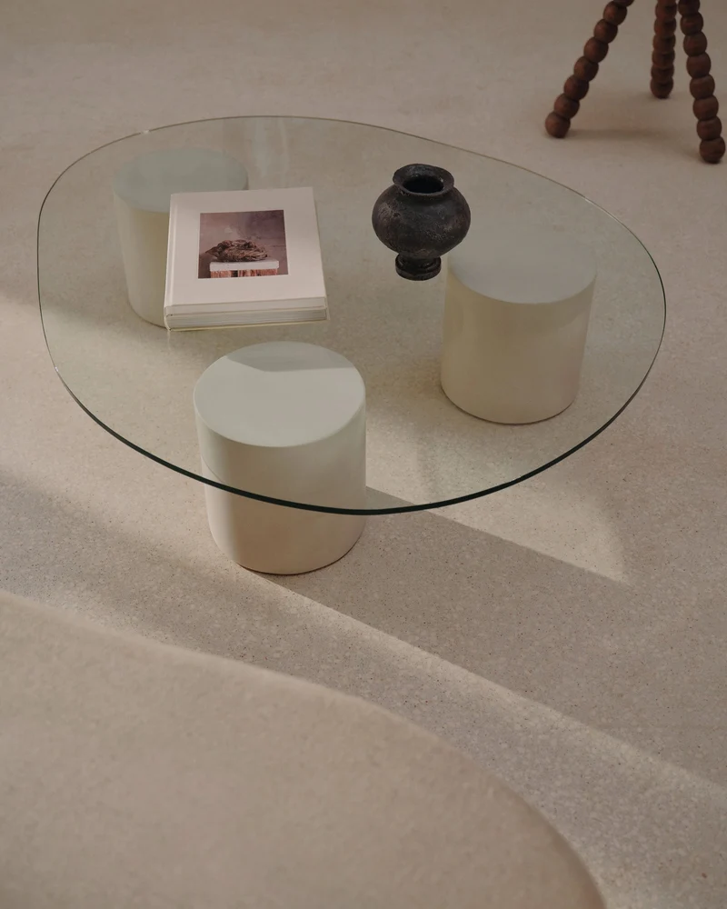"Mattia" Glass Coffee Table