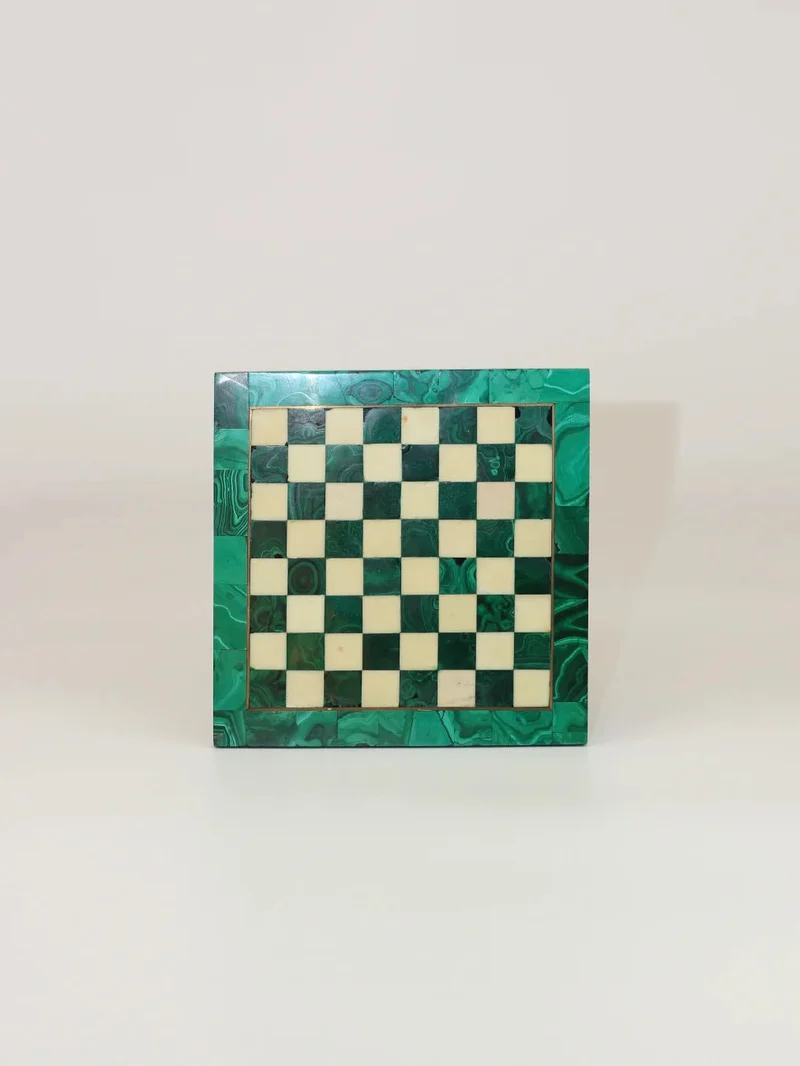 Malachite And Marble Chess