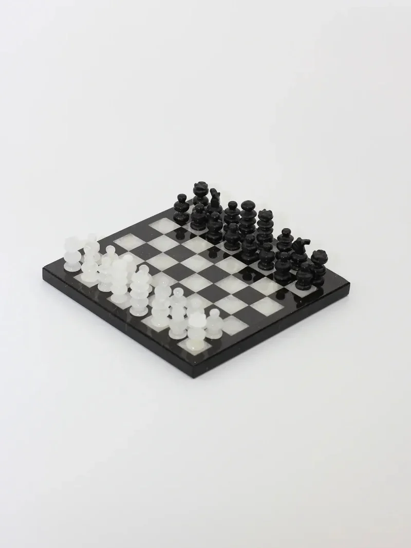Handmade Chess Board in onyx