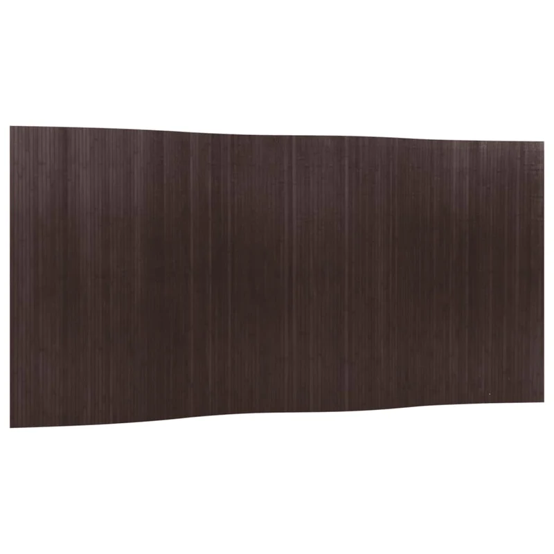 Paravent séparateur de pièce cloison 165 x 400 cm bambou marron foncé DEC031152