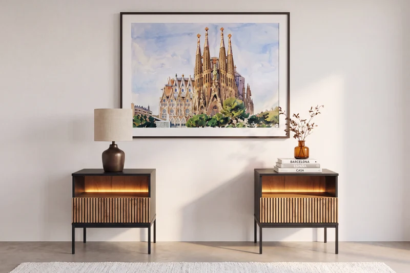 LOT DURO - TABLE DE CHEVET