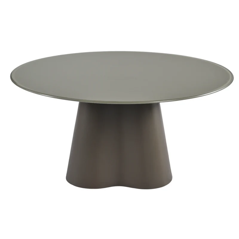 Table basse D80 en verre vert mat