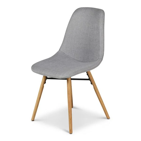Chaise repas gris clair